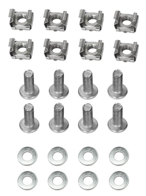 Sidevinkelbeslag til 19" Racks - 600mm, Stål (2 stk.)