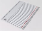 Plastregister Q-Line A4 1-20