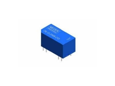 MEDER DIL 12V reed relæ, 2 x slutte, 200V 1A