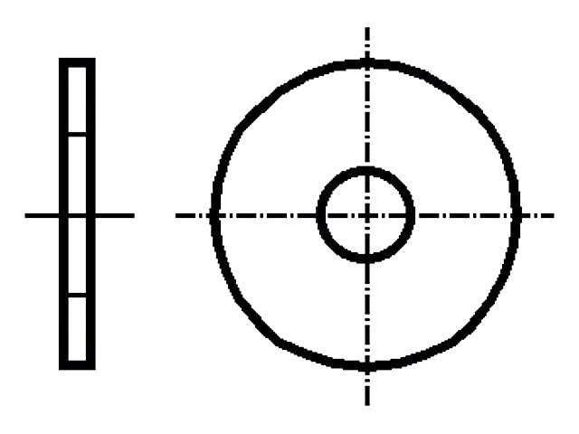 Spændeskive - Forzinket stål, M2.5, Ø8mm (50 stk.)