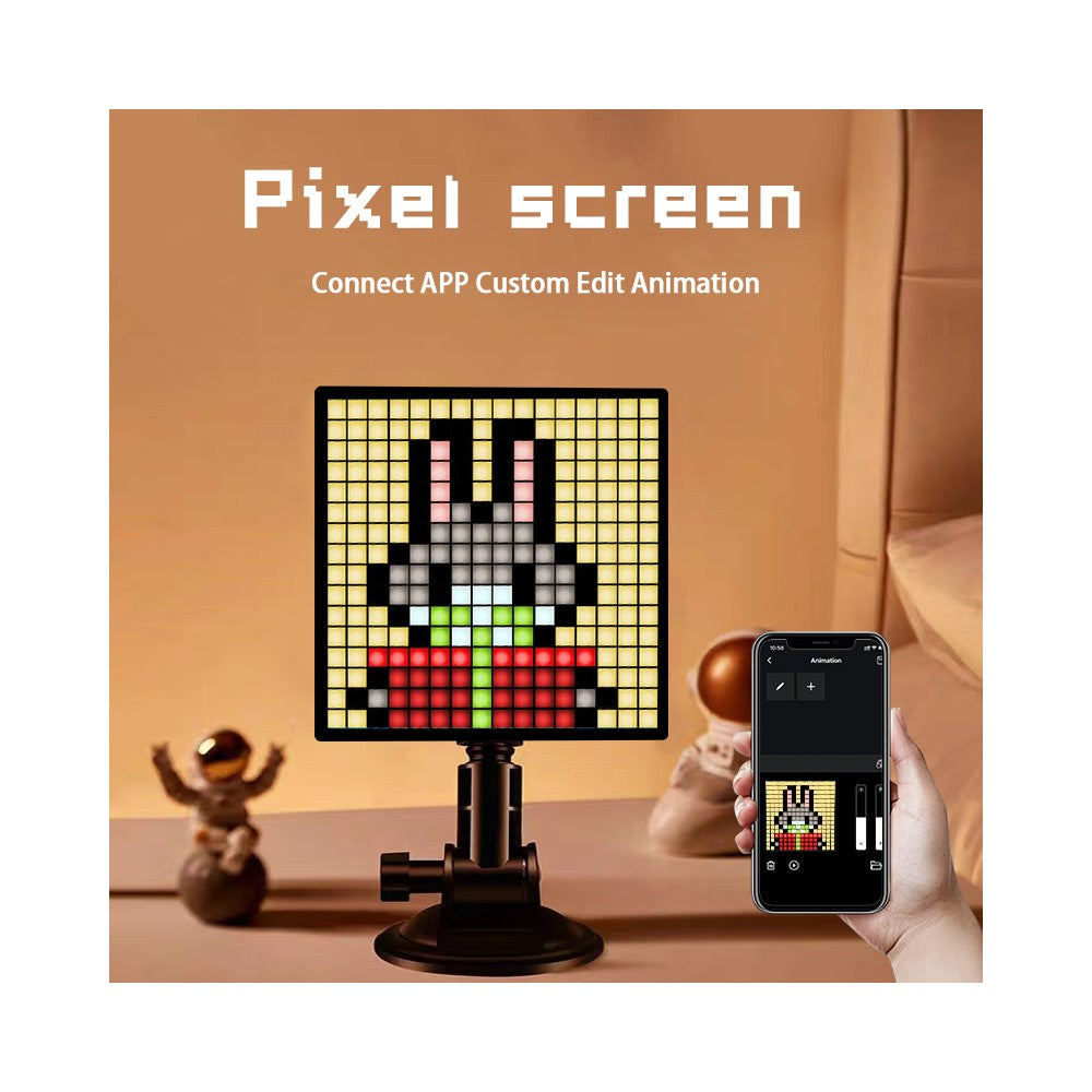 16x16 Pixel Bluetooth LED-display med 5V USB-strømforsyning - Effekt: 10W