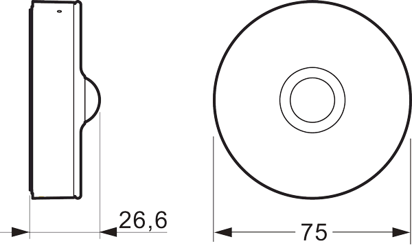 LK FUGA Wiser trådløs lofts-PIR