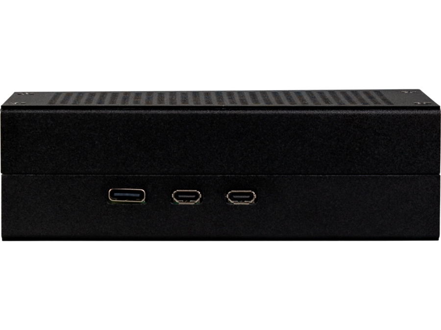 Alu. kabinet til Raspberry Pi 5 og M.2 HAT, Sort