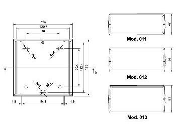 TEKO ABS kabinet - Sort (129x134x47mm)