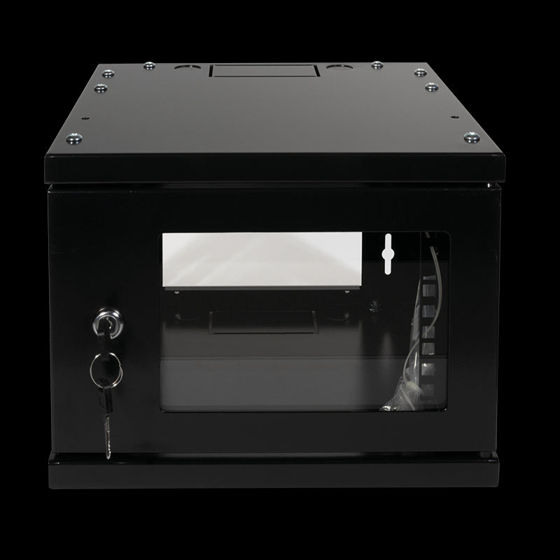 10" væg-rackskab - 4U B312xD300mm (SOHO) Sort