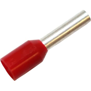 ISO. TERMINALRØR 1,5MM² L8 RØD