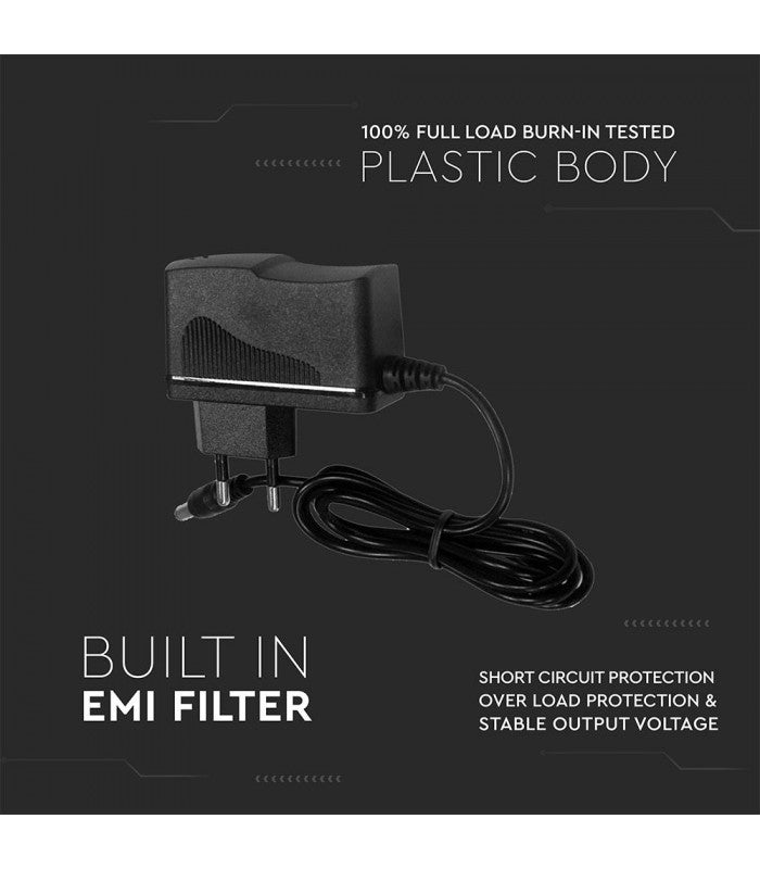 18W strømforsyning til LED strips - 12V DC, 1,5A, ip 44 kan bruges i vådrum