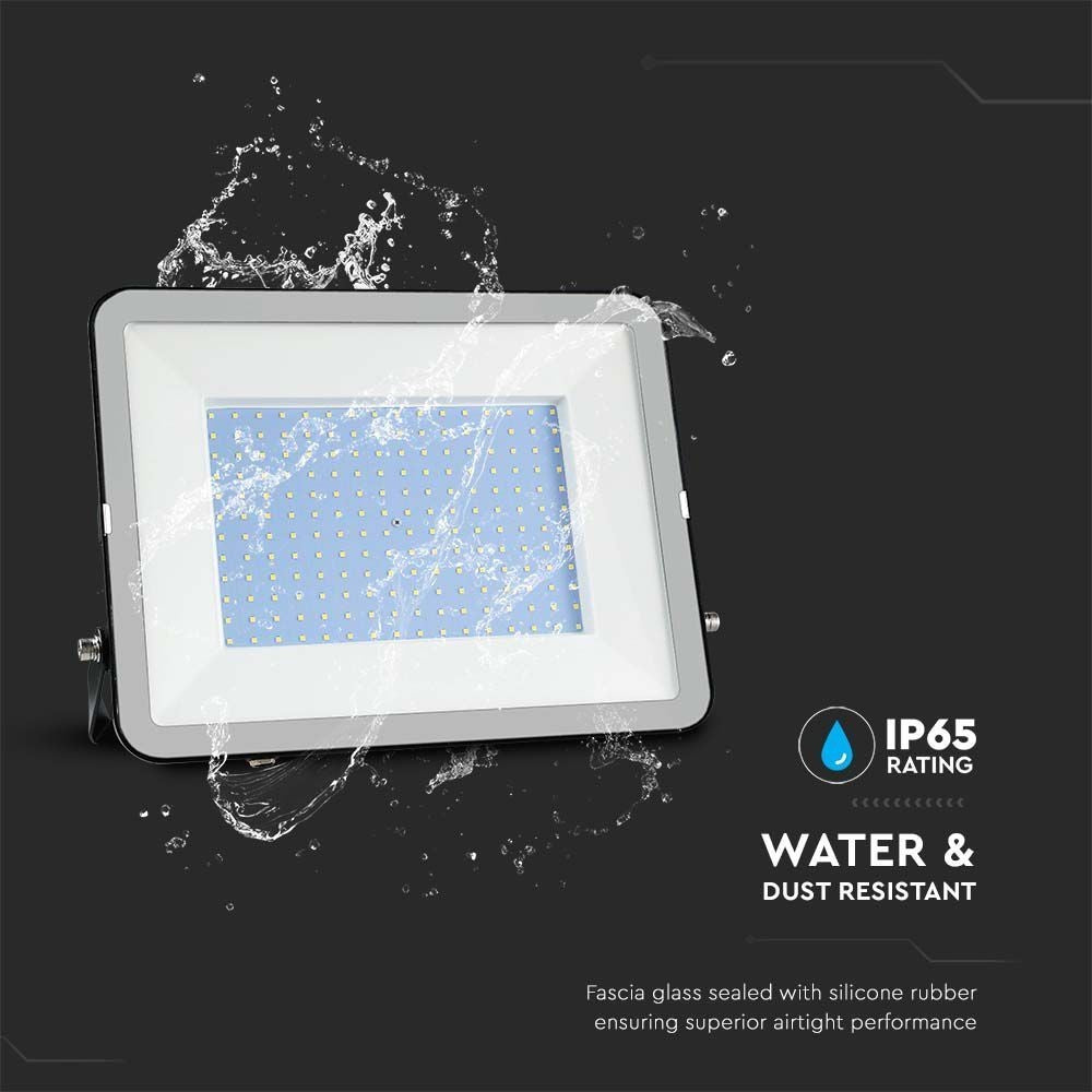 V-Tac 300W LED projektør med Samsung LED chip - Udendørs arbejdslampe, erstatning for 1500W, IP65, 26390lm, RA70, 5 års garanti