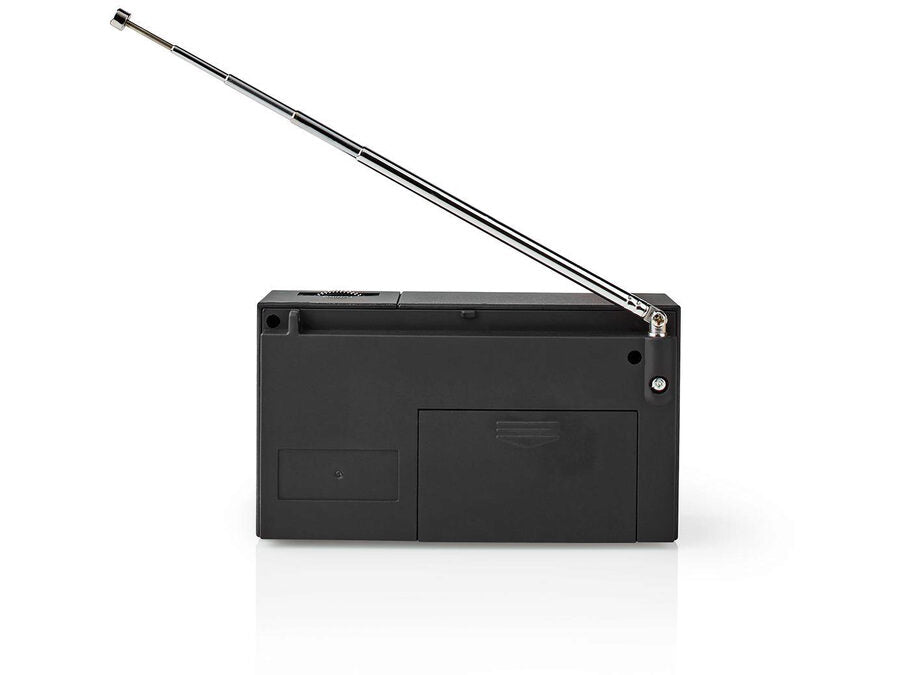 Bærbar FM-radio - AM/FM, Batteri, Analog, Sort