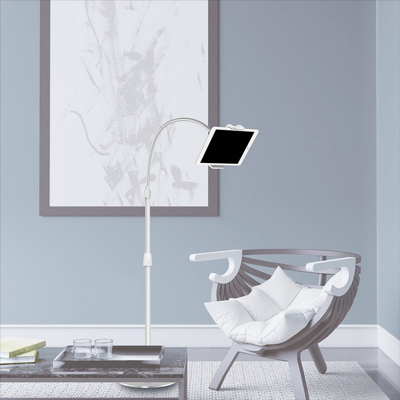 Smartphone / tablet gulvstander m. svanehals (68–173cm)