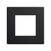 Simon 270 Icon ramme 1 modul mat sort