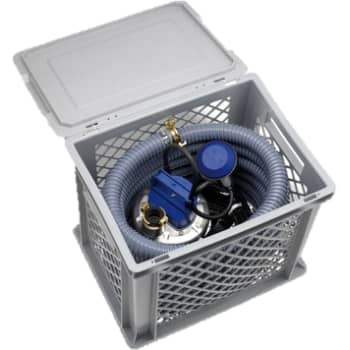 Flygt multiboks med SXM 2 pumpe, lyn-kobling og PVC-slange, 6 m
