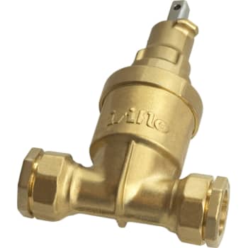 Isiflo 40 mm messing ventil med trækfaste skruekoblinger, PN16
