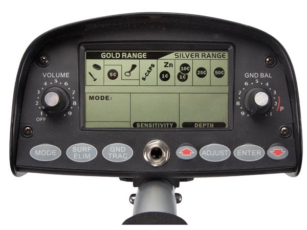 Avanceret metaldetektor m. LCD display