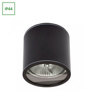 CHLOE AR111 GU10 LED Armatur - IP44, sort, rund, 118x114, uden lyskilde, 230V