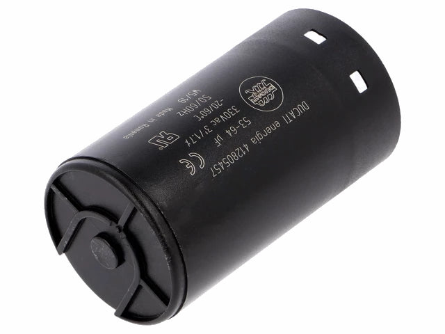 MOTOR start kondensator - 59uF / 330V, Spadestik