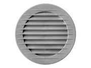 Rund ventilationsrist, ABS plast - Ø100mm, Grå