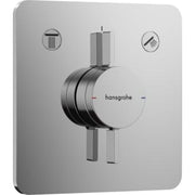 HANSGROHE DuoTurn Brusearmatur 155x155mm indb 2udtag metal/kunst