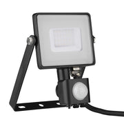 V-Tac 30W LED projektør med sensor - Samsung LED chip - Effektiv belysning med sensor og Samsung LED chip - 5 års producentgaranti - Vandtæt IP65