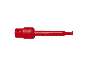 Kort clip-on prøveklemme - 40mm, Rød