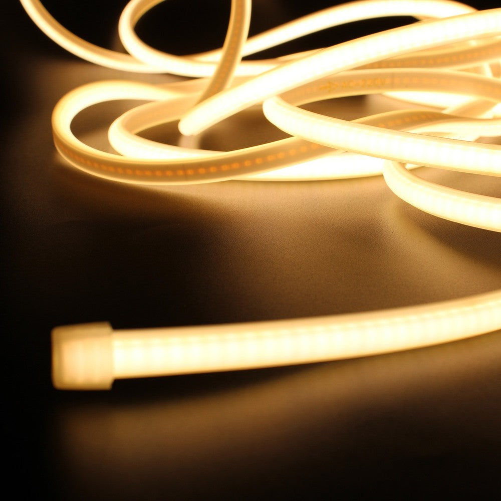 Vandtæt Neon COB strip - 230V, IP67, 288 LED, 11,5W/m, kan klippes hver 10cm