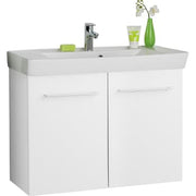 Dansani møbel 80x57,6x35 cm m/låger i hvid højglans - uden vask