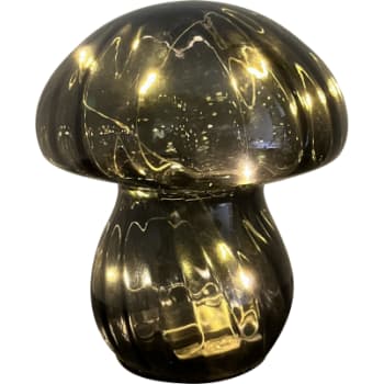 Mushroom Lamp, I grønt glas, Med 6H On/18H Off timer funktion