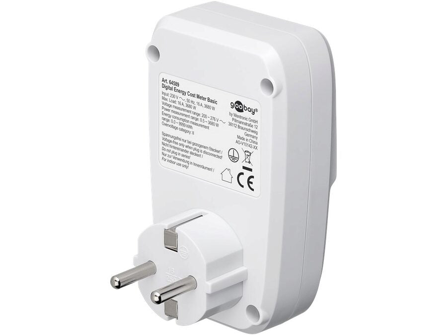 Digital Energimåler BASIC - 230V 16A, CEE7/3