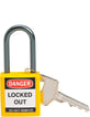 Hængelås 'Safety Padlocks - Compact. Gul aluminium