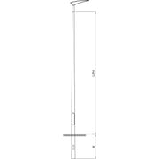 Konisk Mast LPH 3,0M for nedgravning og topmontage, Ø60