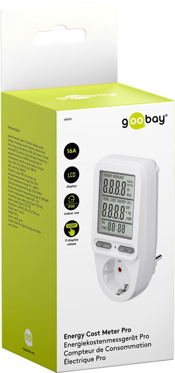 Digital energimåler PRO - 230V 16A, CEE7/3