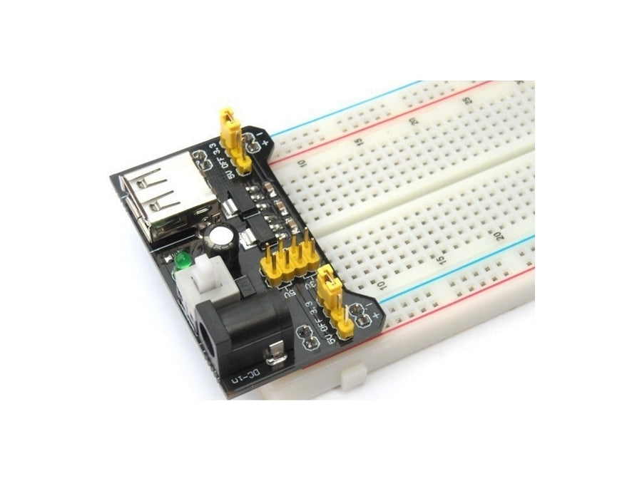 Breadboard strømforsyningsmodul - 3,3V + 5V ud