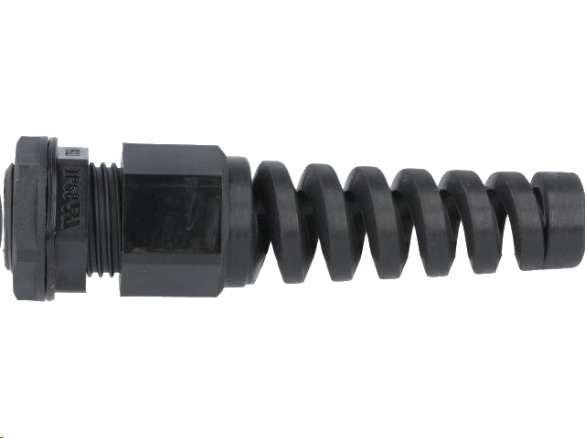 Vandtæt forskruning m. aflastning PG11, Sort (Ø5-10mm)