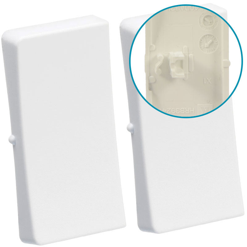 LK Fuga tangentsæt til dobbeltafbryder, ny model - hvid