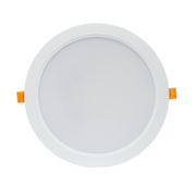 Spectrum 18W LED indbygningspanel - Ø14,5 cm hul, Ø17 cm mål, 230V, IP54 udendørs, 2200lm, RA80