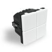 ZRB5120 MATRIX intelligent trådløs smart betjeningstryk / afbryder med dobbeltrelæ og LED lys i tan