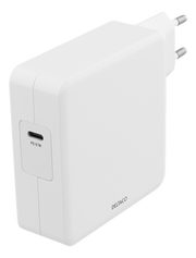 DELTACO USB-C VÆGLADER, 87 W, HVID
