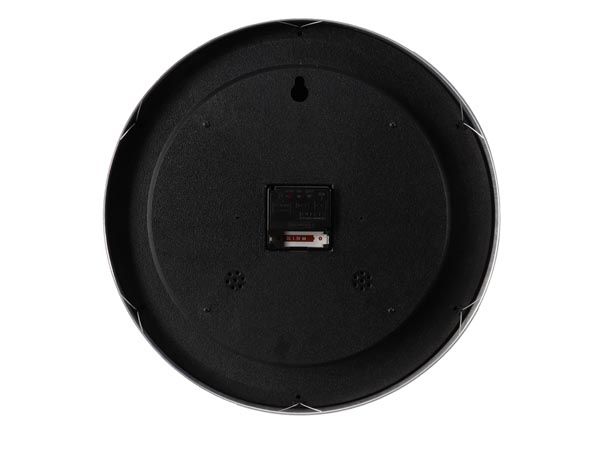 Analog vægur m. DCF - thermo- og hygrometer, Ø35,5cm