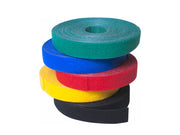 Velcro kabeltape - 16mm bredde, Blå (4m)
