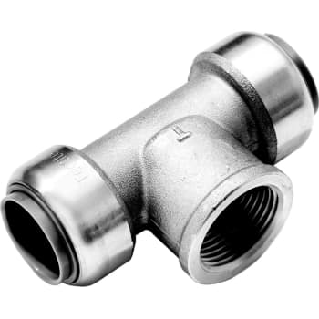 Roth tee 15x1/2"x15 mm, RF stål, anvendes på Pex, Cu og RF rør