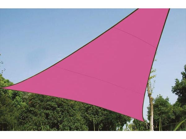 Trekantet solsejl - 5 x 5 x 5m, FUCHSIA