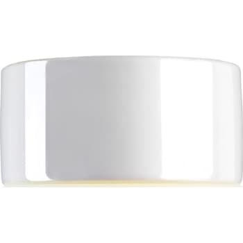 Loft- og væglampe Giza GX53, hvid/opal, IP44