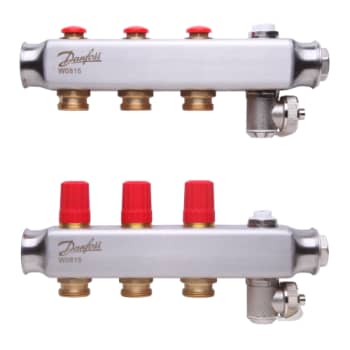 Danfoss SSM manifoldsæt 3+3 m/endestykke