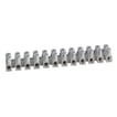 klemrække 12P 6,0 mm natur