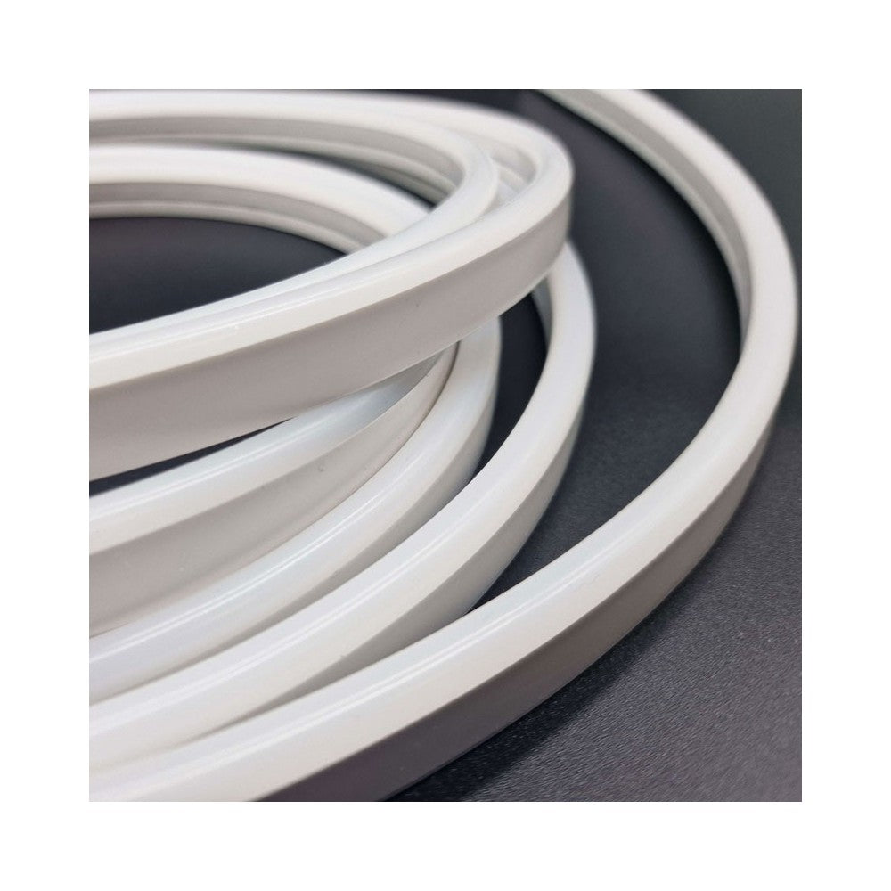 10m RGB+WW Neon fleksibel LED-stripe med 72 LED pr. meter, 24V, kan deles hver 10cm, 16W/m, IP65