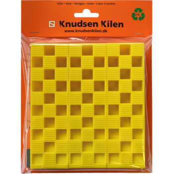 Knudsen hængerkort kile, gul, 20 stk.