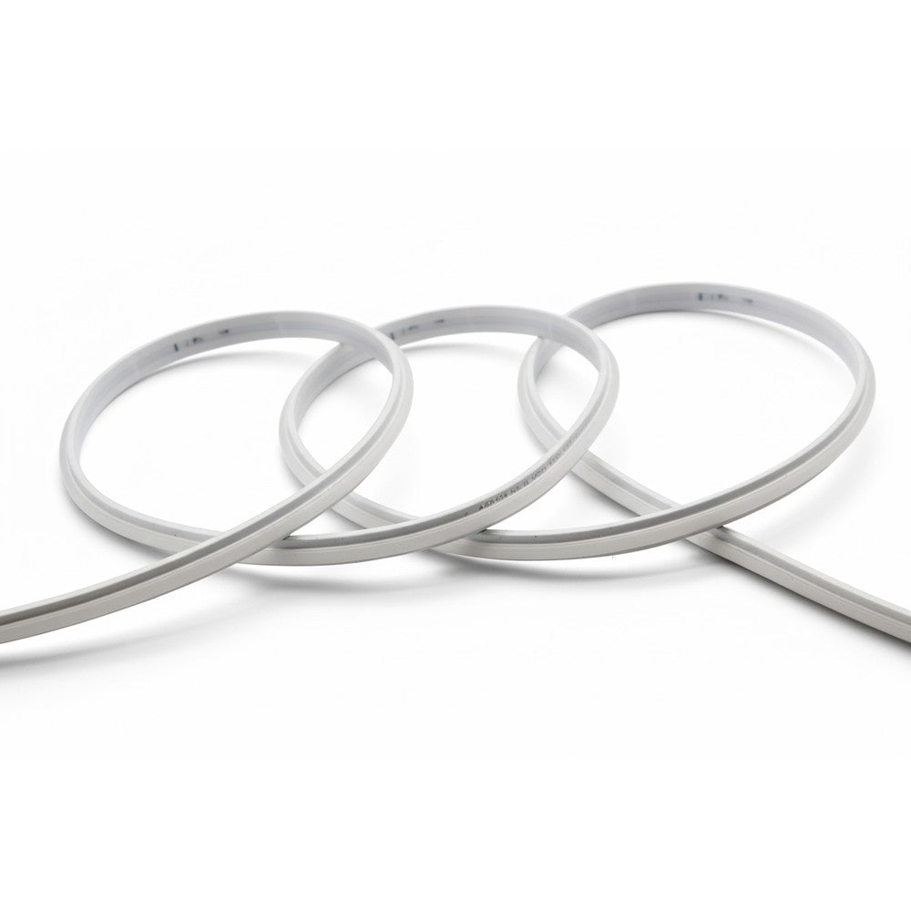 Vandtæt slim COB strip med 296 LED, 10W/m, IP67, 230V, tape bagpå - 5 meter