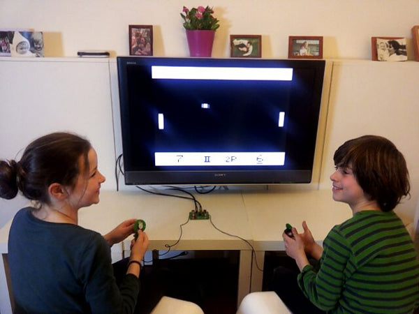 Retro TV tennisspil - Komposit video (loddekit)