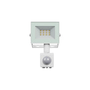 Noctis Lux 4 projektør 10W Varm hvid med PIR sensor, 230V, IP44, 94x150x53mm, hvid - Ideel til udendørs belysning