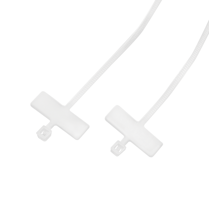 Kabelstrips m. skrivefelt - 2,5x100mm, Hvid (100 stk.)